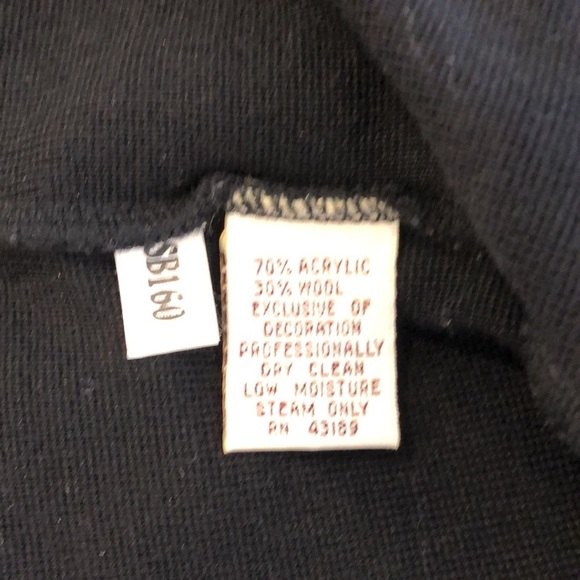 Susan Bristol VTG sweater pleated skirt set holiday  with floral red black SZ 10 - Picture 14 of 16